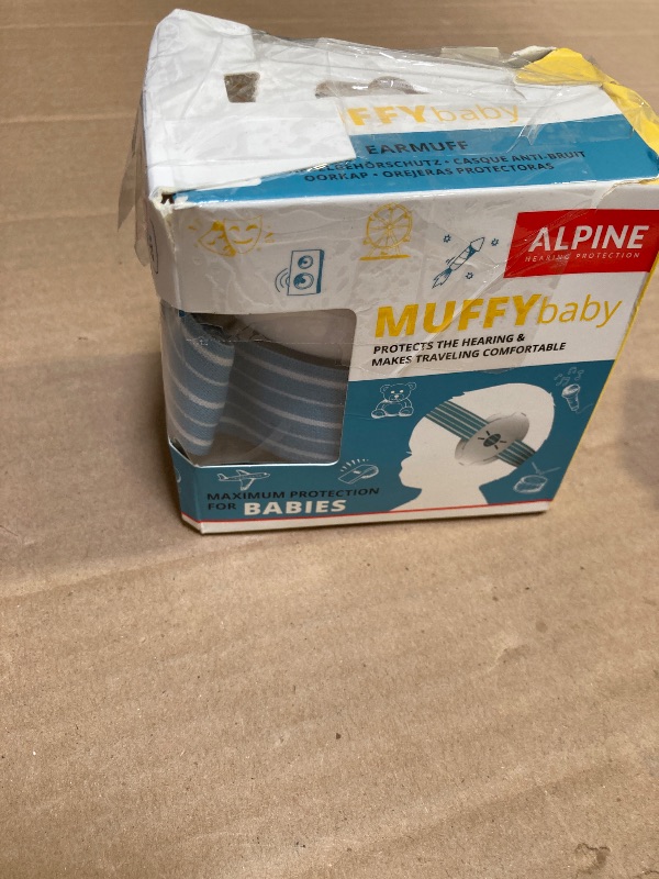 Photo 1 of Alpine Muffy Baby Ear Protection for Babies and Toddlers up to 36 Months - CE & ANSI Certified - Noise Reduction Earmuffs - Comfortable Baby Headphones Against Hearing Damage & Improves Sleep - Blue