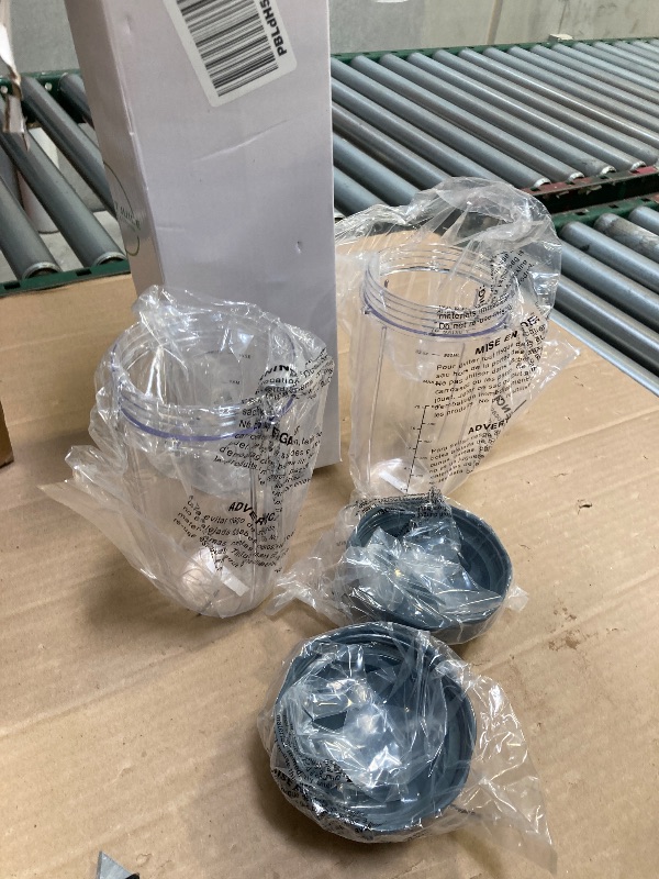 Photo 1 of 2-pack Replacement Parts Upgrade 32oz Cups with Flip-Top To-Go-Lid and Rubber Gaskets Compatible with NutriBullet 600w/900w Blender Accessory