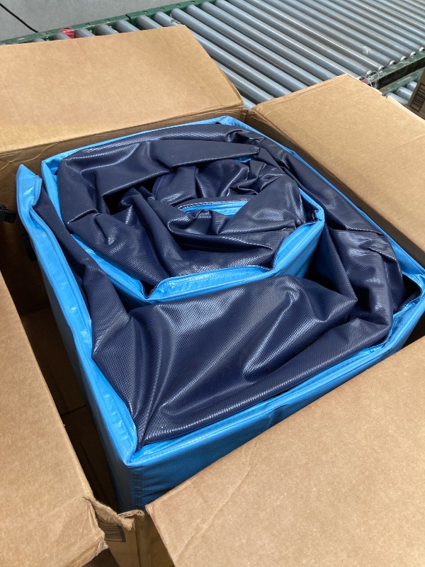 Photo 1 of Jasonwell Foldable Dog Pet Bath Pool Collapsible Dog Pet Pool Bathing Tub Kiddie Pool Doggie Wading Pool for Puppy Small Medium Large Dogs Cats and Kids 63" Blue