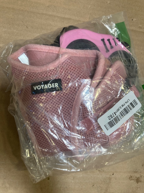 Photo 1 of rabbitgoo Dog Harness No Pull with 2 Leash Clips, Adjustable Soft Padded, Reflective Oxford No Choke Pet Vest with Easy Control Handle for Large Dogs,  Pink, L