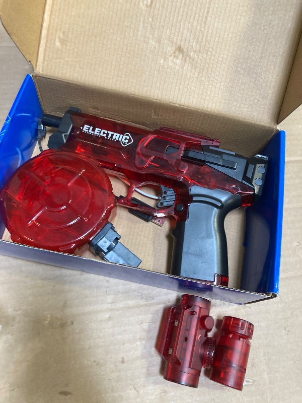 Photo 1 of Electric Water Gun with Lights, Water Guns for Adults, Large Capacity High Powered Squirt Electric Water Gun, Range 28-32 FT, Summer Water Pistol Toys for Pool Party Beach Outdoor