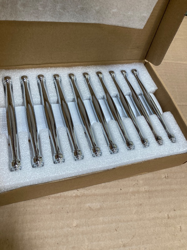 Photo 1 of khtumeware 10 Pack 5 Inch(128mm) Polished Chrome Cabinet pulls, Kitchen Cabinet Handles Kitchen Cabinet Hardware for Cupboard Drawer Handles Dresser Pulls