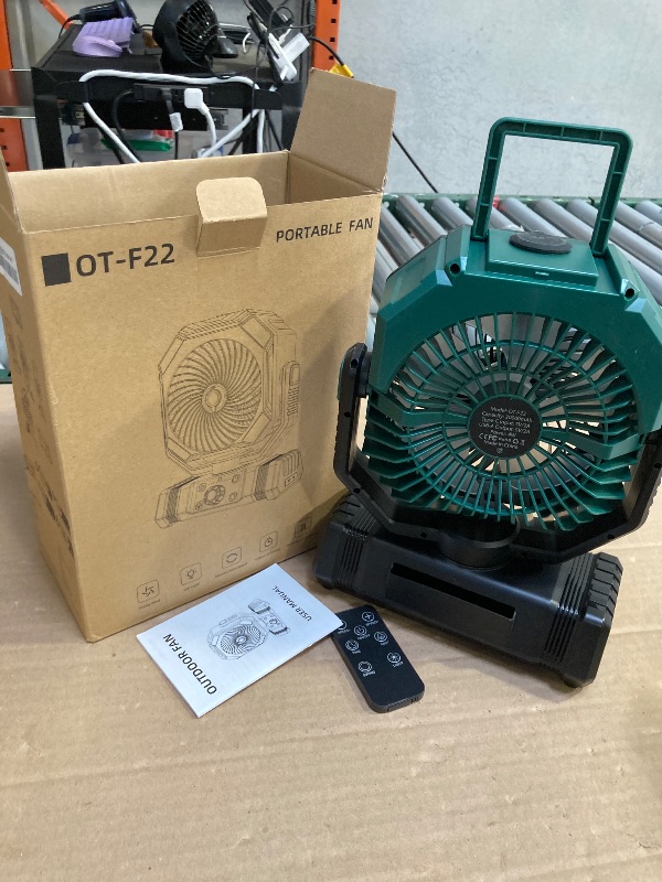 Photo 1 of Portable Misting Fan, 20000mAh Battery Operated Fan with 300ml Tank, 45°-90° Oscillation & 270° Rotation, Timer & Lighting, Handheld Camping fan for Indoor, Outdoor, Patios, Tent, Travel, Desk