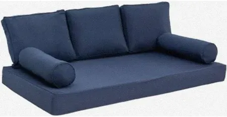 Photo 1 of Daybed Cushion Cover Twin,Daybed Mattress Bolster Pillow Fitted Sheet Cover,Twin Size Outdoor Daybed Cushion Cover?Cover ONLY Size 6" D x 75" W x 39" H, Dark Blue 