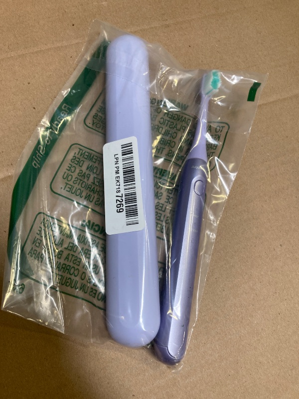 Photo 1 of Aquasonic Icon ADA-Accepted Rechargeable Toothbrush | Magnetic Holder & Slim Travel Case | 2 Brushing Modes & Smart Timers | Gentle Micro-Vibrations (Lilac)