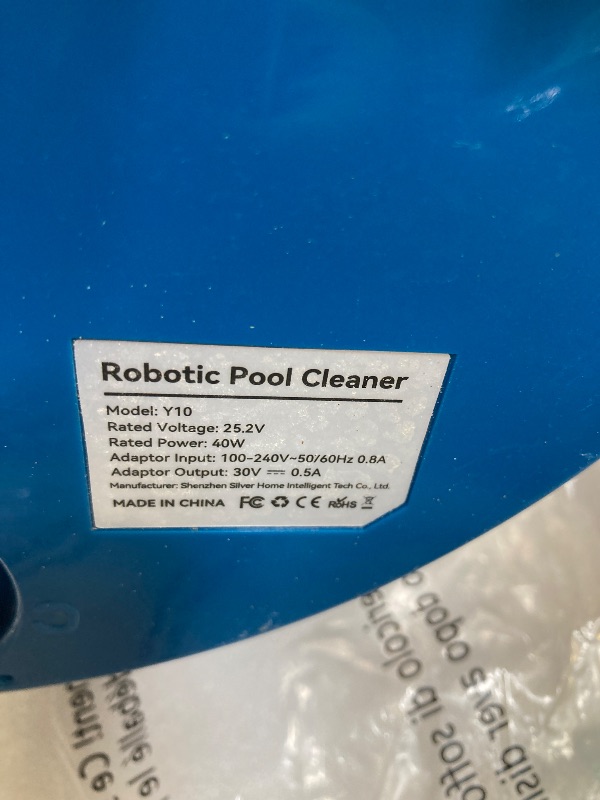 Photo 1 of OUCAXIA Y10 Cordless Robotic Pool Cleaner Automatic Vacuum - 90 Mins Runtime, Powerful Suction, Self-Parking, Lightweight for Above/Inground Pools Up to 65ft/1100 Sq.Ft, White