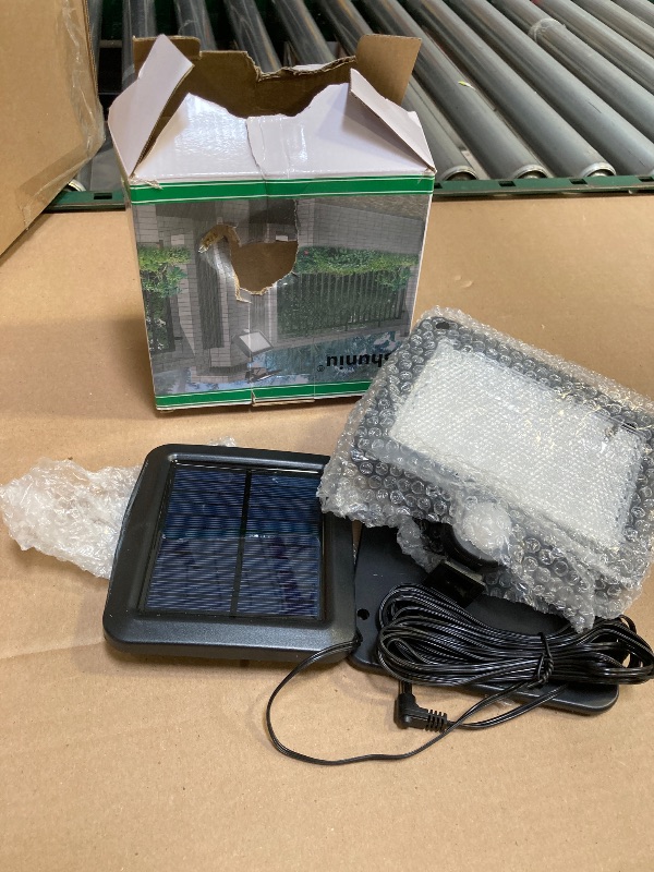 Photo 1 of Solar Wall Lights Outdoor with Motion Sensor, 56 LEDs Ultra Bright IP65 Waterproof Separable Solar Porch Light, 16.4 ft Cord Security Light for Patio Yard Deck Garage Driveway Porch Fence