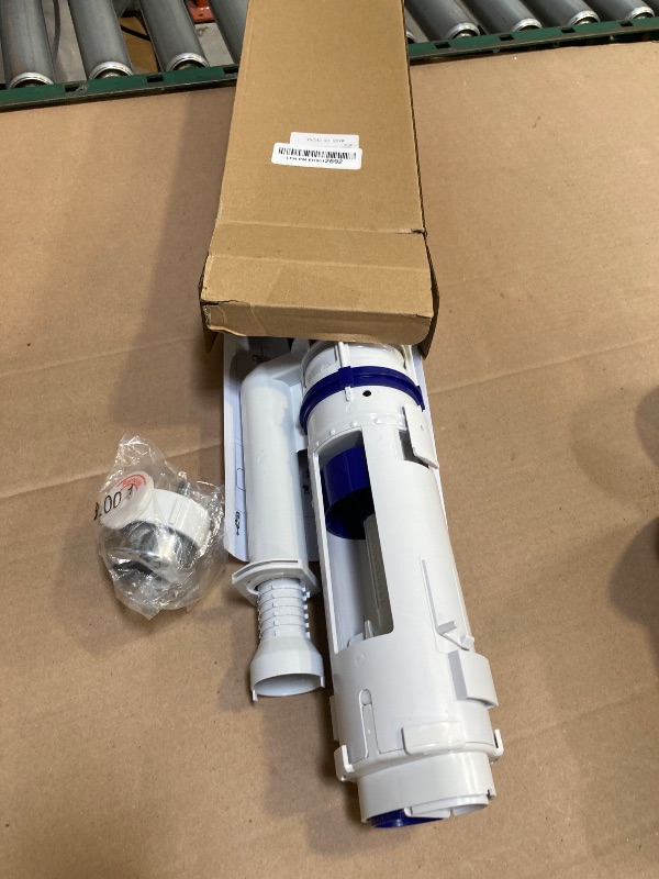 Photo 1 of Lychee Light Dual Flush Valve & Push Button Replacement Parts and Assembly Fits Geberit & kohler Split Toilet Parts, with Top Push Button,Universal Toilet Tank Spare Kits White,2 Inches (11" Height)