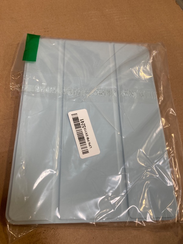 Photo 1 of Akkerds Case Compatible with iPad 10.2 Inch 2021/2020/2019, for iPad 9th/8th/7th Generation Case with Pencil Holder, Protective with Soft TPU Back, Auto Sleep/Wake Cover, Sky Blue