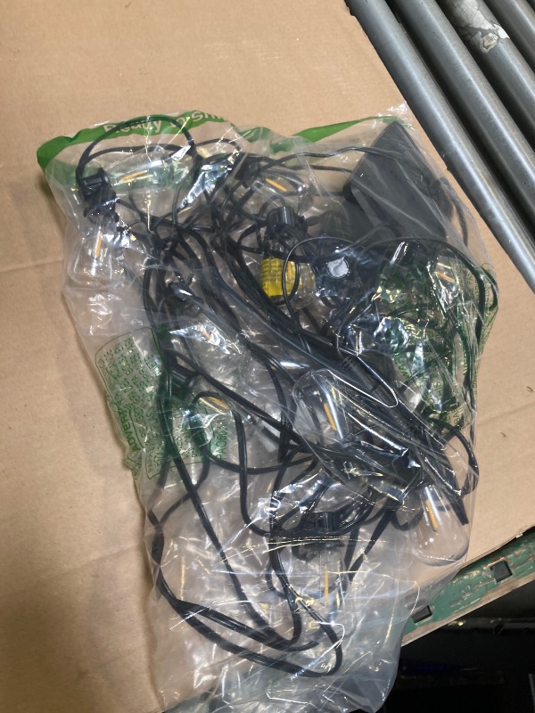 Photo 1 of addlon 54(48+6) FT Solar String Lights Waterproof,Patio Lights Solar Powered with Remote & USB Port 15+1 LED Shatterproof Bulbs 3 Light Modes, Dimmable Solar Light for Camping Backyard Garden