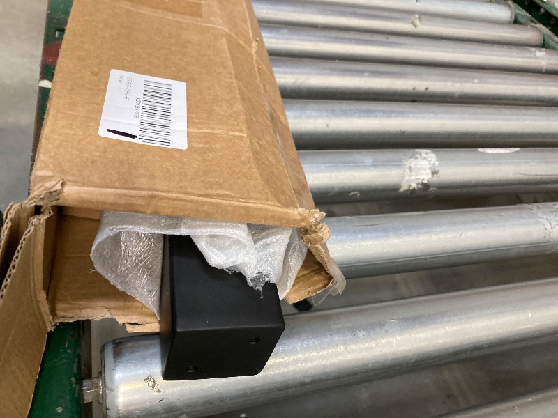 Photo 1 of  Corner Post Cable Railing 36" (35"x2"x2"), 90 Drilled Fixed Top Mount With Flat Cable Grommets, Stainless Steel Handrail, Black Finish Flat Top L-drilled Deck Post 
