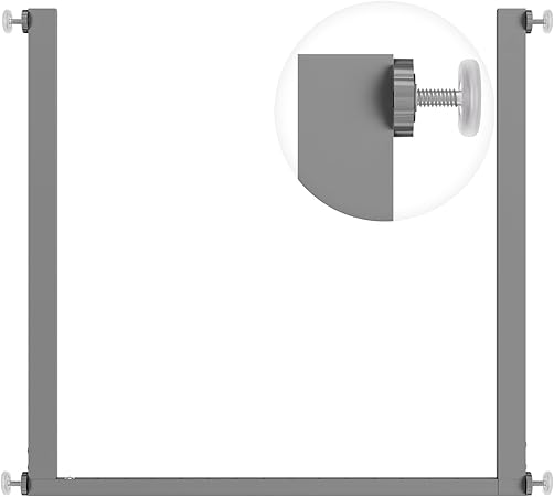 Photo 1 of Malier Safety Innovations No Hole Retractable Baby Gate Mounting Kit for Stairs, Doorways, 36-60" Wide Pressure Mounted Mesh Baby Gate or Mesh Dog Gate Banister Adapter (Mesh Gate Not Included)- ACTUAL COLOR IS BLACK- STOCK PHOTO FOR REFERENCE
