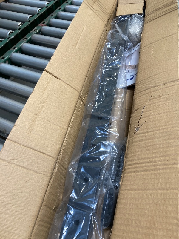 Photo 1 of  BLIKA 36" Cable Railing Corner Post(Post 35"x2"x2"), 3-Side Drilled Flat Top Surface Mount Corner Post, Stainless Steel Black Handrail Corner Post for Cable Railing Kits, BL05-CP 
