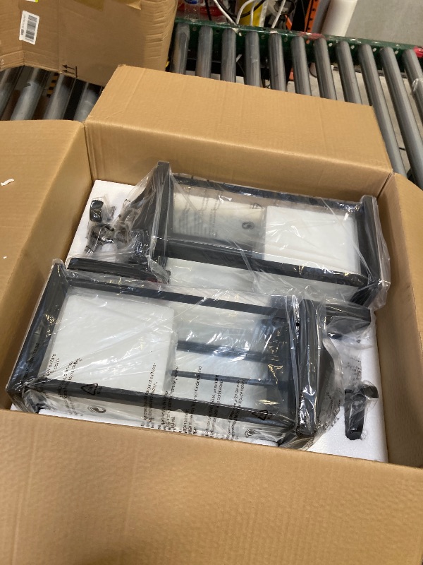 Photo 1 of  Modern Black Outdoor Wall Lights 3-Light 22.5 Inch 