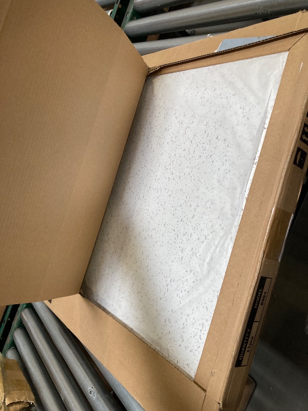 Photo 1 of Fasarxiu 2ft x 2ft Printed Pro Ceiling Tiles Waterproof, Washable and Fire-Rated - High-Grade PVC Ceiling Tiles 24"x24" - Easy Drop-in Installation - Case of 12 (48 sq. ft.)