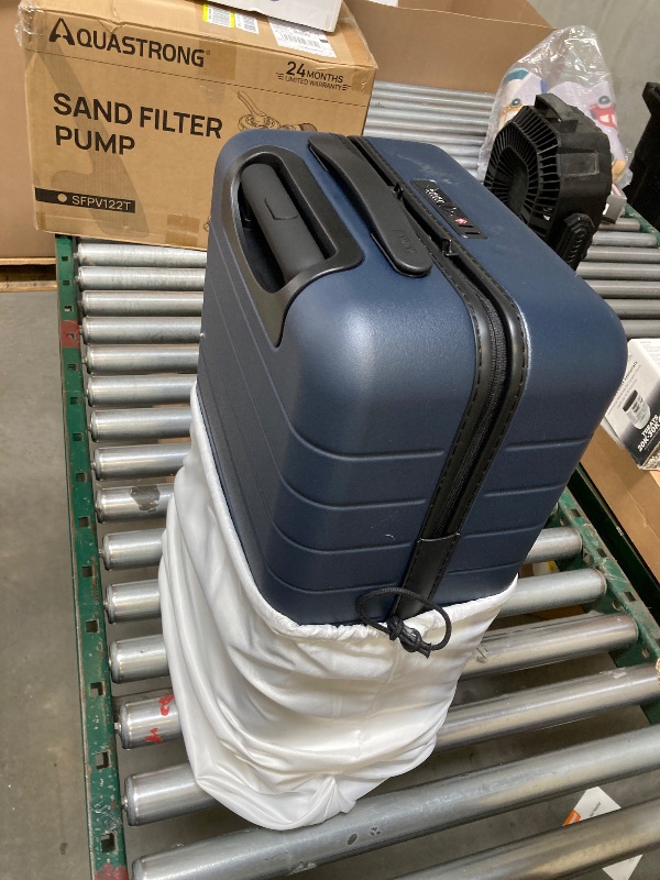 Photo 1 of Away Carry-On Luggage, Lightweight Hardside Suitcase with Spinner Wheels, 22 Inch Airline Approved, TSA Lock, Navy Blue