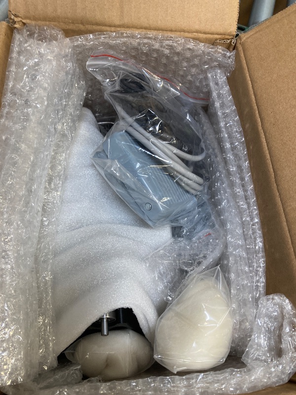 Photo 1 of  Electric Yarn Spinner Kit with Foot Controller & 3 Bobbins, Small Yarn Winder with Forward & Reverse 