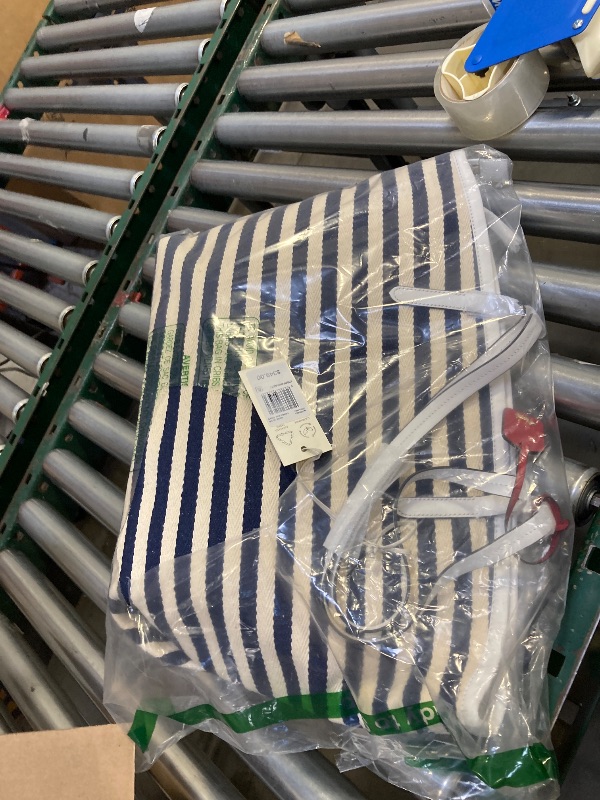 Photo 1 of RADLEY London Cromer Way Stripe Women’s Large Fabric Ziptop Tote Bag