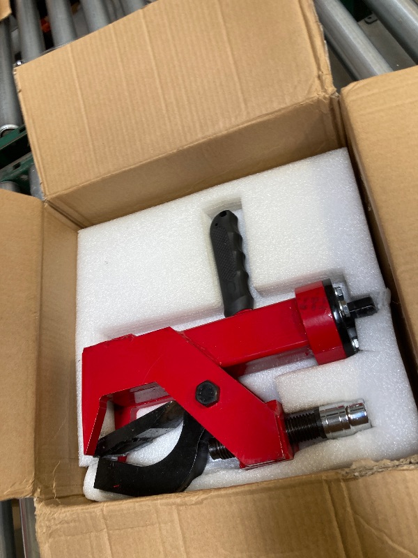 Photo 1 of  Manual Tire Bead Breaker fit for 14" - 22.5" Rim Tires Adjustable Hammer Tires Changer Tire Removal Tools for ATV SUV Truck Tractors Car and More (Red) 