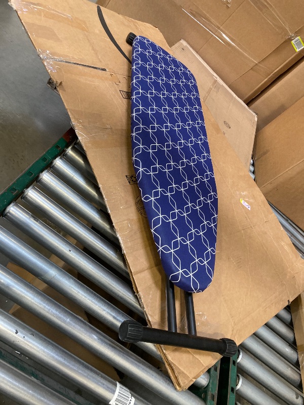 Photo 1 of  Classic Ironing Board, Compact and Space Saver,Size 43 x 13 Ironing Board, Extra Wide Ironing Area with Extra Thick Heavy Duty Padded, Stable Structure,Easy to Fold Blue Geometry 