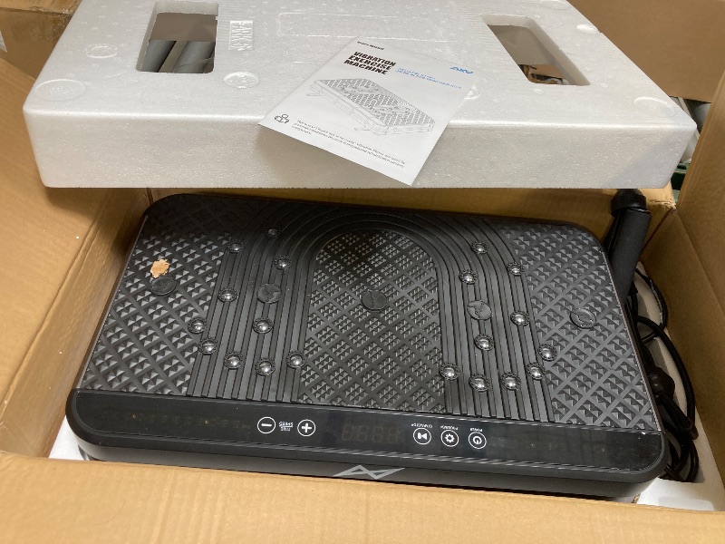 Photo 1 of AXV Vibration Plate Fitness Platform Exercise Machine Vibrating Lymphatic Drainage Shaking Full Body Shaker Workout Vibrate Stand Shake Board Sport Gym for Weight Loss Fat Burner for Women Men