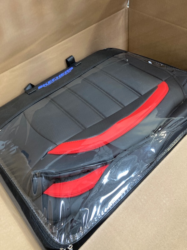 Photo 1 of Skechers Memory Foam Car Seat Covers, Air Cool Mesh Thick Seat Covers, Car Seat Covers Front Seats Airbag Compatible, Automotive Comfort & Protection for Most Cars,Vans,Trucks, SUVs,Red