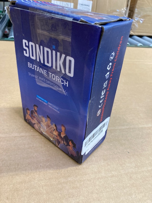 Photo 1 of Sondiko Blow Torch, Butane Torch Lighter, Refillable Creme Brulee Torch with Adjustable Flame, Safety Lock for Soldering, Kitchen, Welding, Butane Gas Not Included