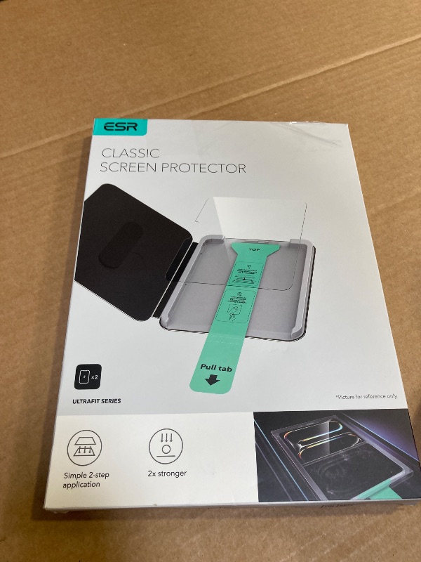 Photo 1 of ESR 1 Pack Screen Protector for iPad Pro 11 Inch M4 2024 (5th Generation), 9H Tempered Glass Film with Ultra Fit Tray, Apple Pencil Support, Scratch Resistant, HD Clarity, Bubble Free Application