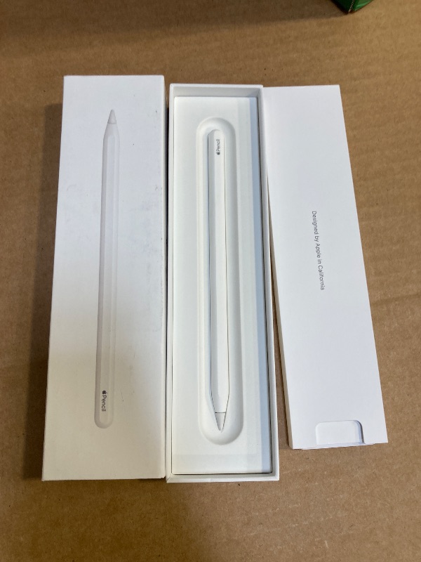 Photo 1 of Apple Pencil (2nd Generation): Device Compatibility Check Required - Pixel-Perfect Precision, Perfect for Note-Taking, Drawing, and Signing documents. Attaches, Charges, and Pairs magnetically.
