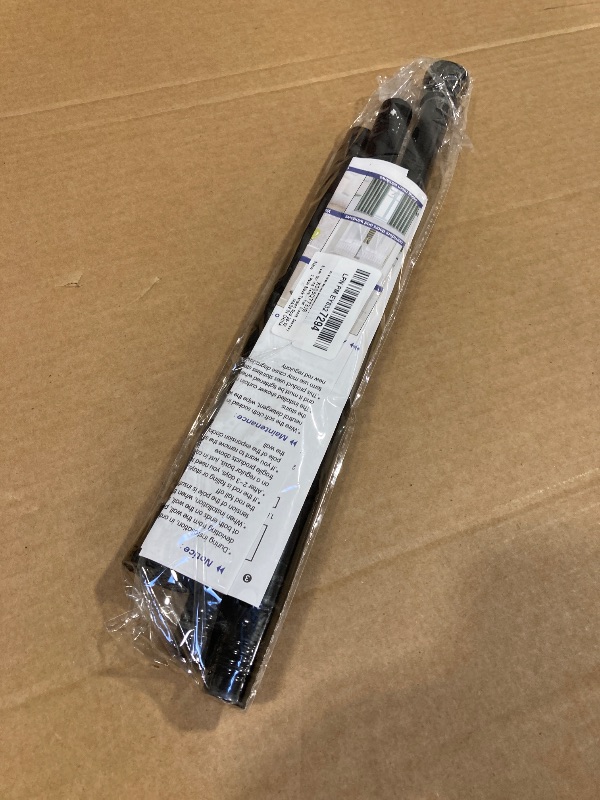 Photo 1 of Black Spring Tension Curtain Rod 28-52 Inches, 7/8" Diameter Adjustable Shower Curtain Rod No Drill, Anti-slip Heavy Duty Spring Curtain Rod for Windows Bathroom Kitchen Closet Doorway