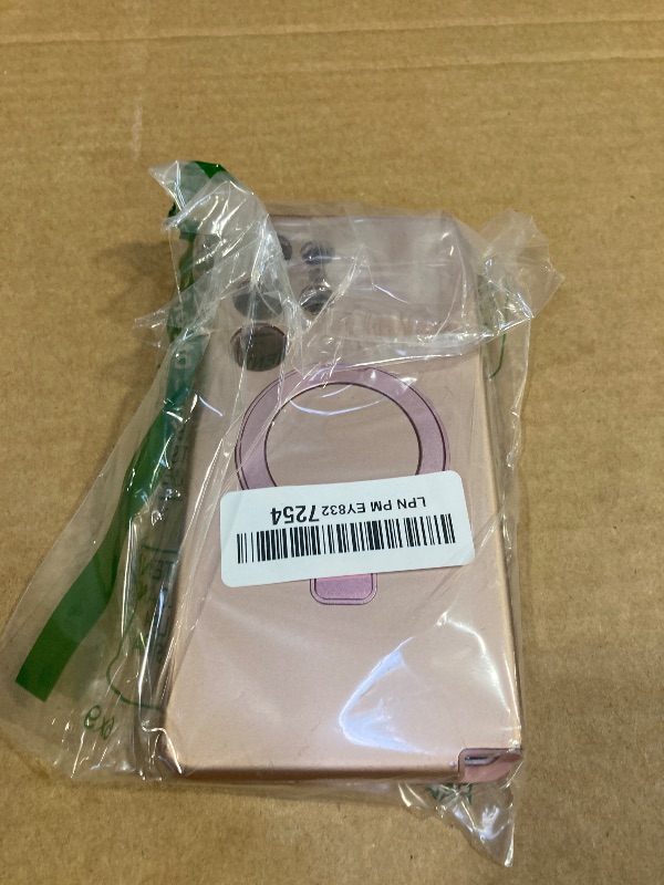 Photo 1 of DuiDuiQ Designed for Samsung Galaxy S25 Ultra Case with Magnetic Ring Stand [Compatible with Mag-Safe][Military Grade Drop Protection][Build in Kickstand] S25 Ultra Phone Case 6.9",Rose Gold