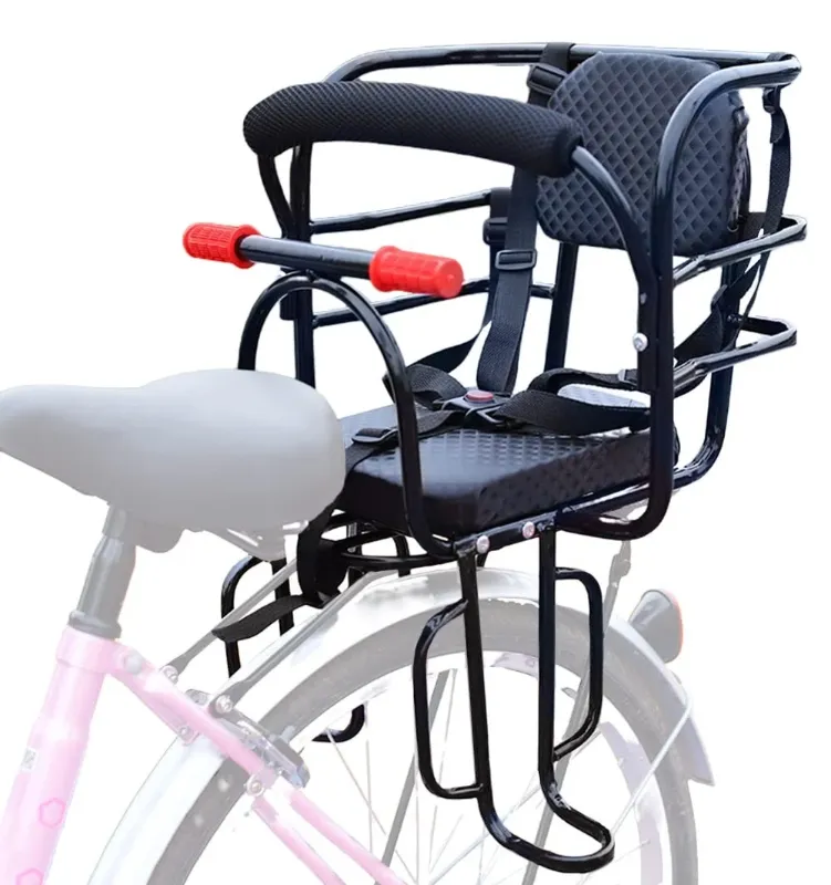 Photo 1 of Rear Kid's Bike Seat,Back Mount Child Bike Seat Attachment for Adult Bike,Outdoor Bike Seat for Children,Toddlers,and Kids (Up to 110lb)