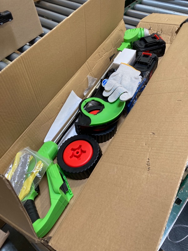 Photo 1 of Wacker, 21V Electric Cordless Weed Eater 3Types Blades and 2×4.0Ah Battery Powered, Adjustable Cutting Angle & Height,3 in 1Stringless Grass Trimmer/Lawn Edger/Brush Cutter, for Lawn Yard Garden