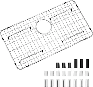 Photo 1 of Stainless Steel Sink Grid and Protectors for Bottom of Kitchen Sink?26" x 14" Inches with Rear Drain