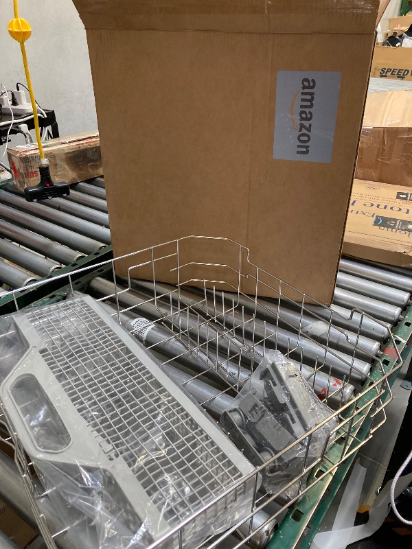 Photo 1 of  Stainless Steel  Dishwasher Lower Rack Replacement Compatible with GE Dishwasher Rack Parts with WD28X27241 Wheel & WD28X10128 Universal