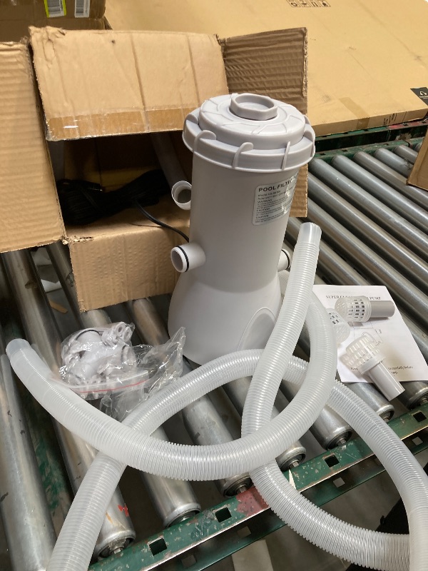 Photo 1 of 1000 GPH Above Ground Pool Filter Pump, Powerful Pool Filters System Above Ground Quickly and Effectively Improves the Cleanliness of Your Pool Water, Pool Pumps for Above Ground Pools