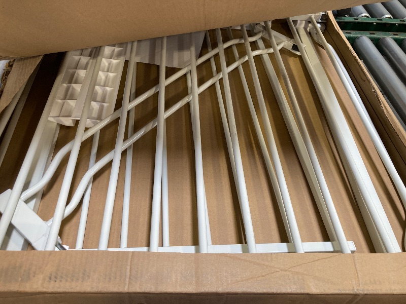 Photo 1 of Extra Wide Baby Gate with Door Pressure Mounted 62.20-66.92 Inch,Child Baby Gates for Doorways No Drilling,Walk Through Dog Gate Indoor for The House Kitchen Stairs,White