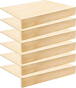 Photo 1 of GRETJOB Wooden Wire Shelf Covers for Wire Racks - 0.2" Thick Removable Pantry, Closet, Kitchen Cabinet Organizer - 6 Pack 24x12 Inch Storage Shelves Liners