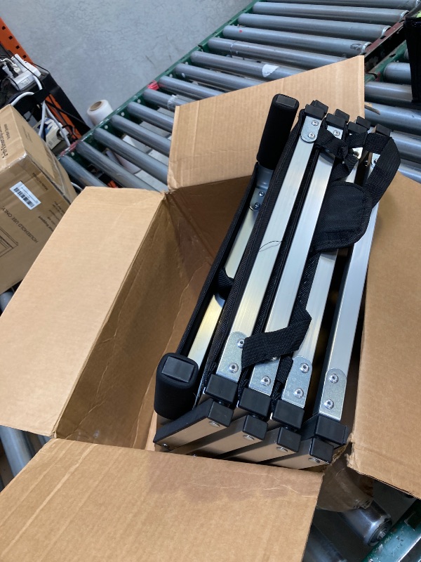 Photo 1 of  Dog Ramps for Large Dogs - Portable Dog Steps for Cars and SUV, Truck, Lightweight Non-Slip Dog Stairs Support Up to 200 Lbs 