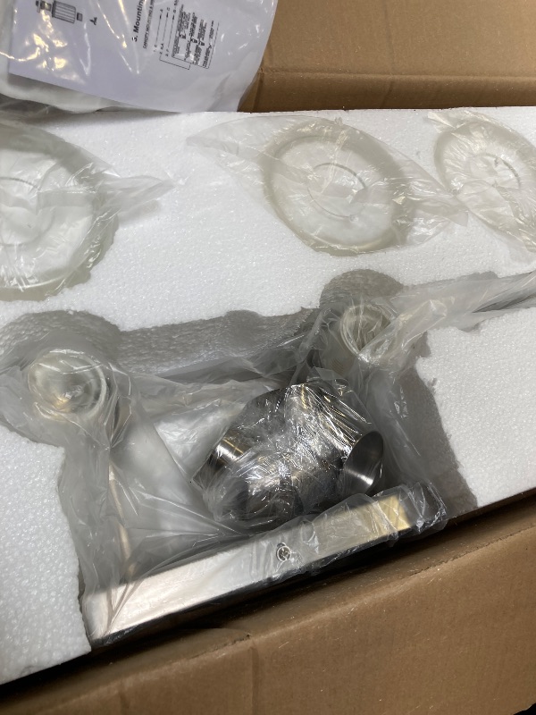 Photo 1 of  6-Light Bathroom Vanity Light, Brushed Nickel Bathroom Lights Fixtures Over Mirror, Vanity Lights Wall Mount with Clear Glass Shade, Modern Wall Sconce for Bathroom 