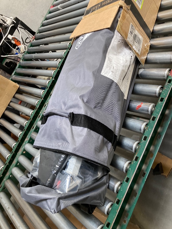 Photo 1 of  EAGLE PEAK Pop Up Canopy Tent with Wheeled Carry Bag, 8 Stakes, 4 Ropes, 4 Weight Bags, Easy Set Up Tent Canopy, 10x10 ft, 100sqft of Shade, Blue 