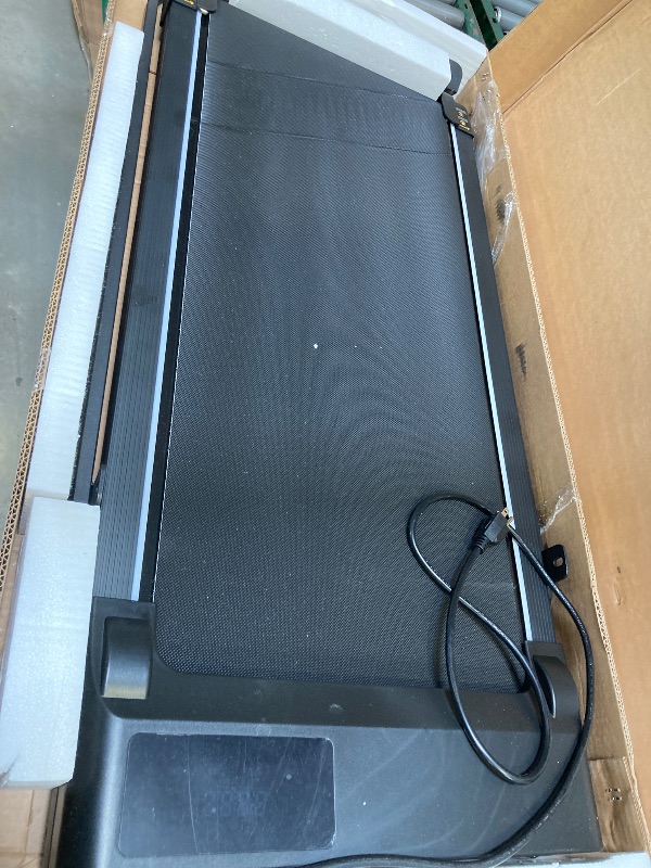 Photo 1 of  Walking Pad with Incline and Handle Bar, 3.0HP Portable Electric Walking Pads Treadmill with Handles for Home Small Spaces, 0.6-6.2 MPH Compact Small Under The Desk Treadmills Home, 320LBS Capacity 