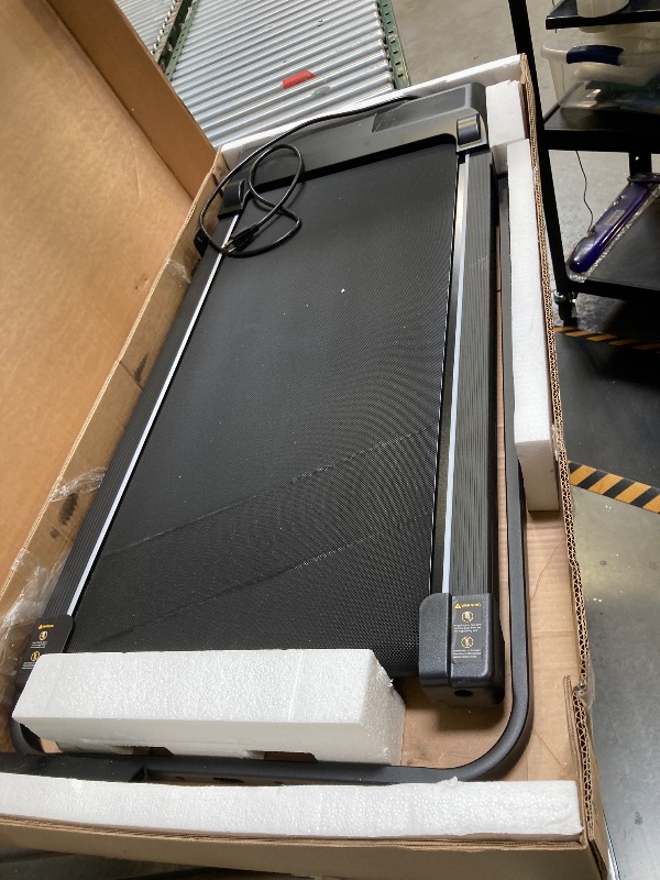 Photo 1 of  Walking Pad with Incline and Handle Bar, 3.0HP Portable Electric Walking Pads Treadmill with Handles for Home Small Spaces, 0.6-6.2 MPH Compact Small Under The Desk Treadmills Home, 320LBS Capacity 