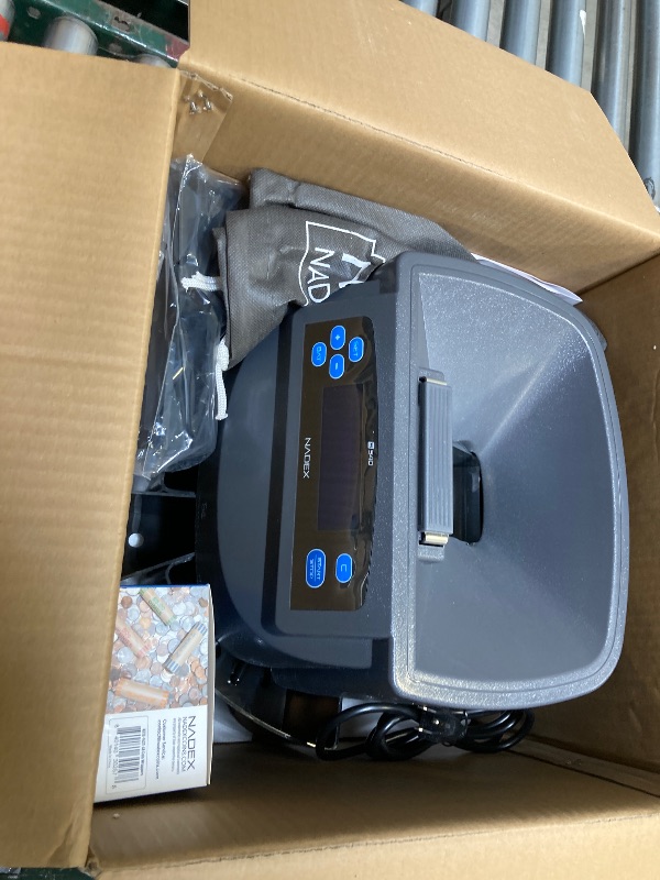 Photo 1 of Nadex S540 Pro | Coin Counter, Sorter, and Wrapper | Sorts up to 300 Coins Per Minute | Comes with 48 Preformed Wrappers (Gray)