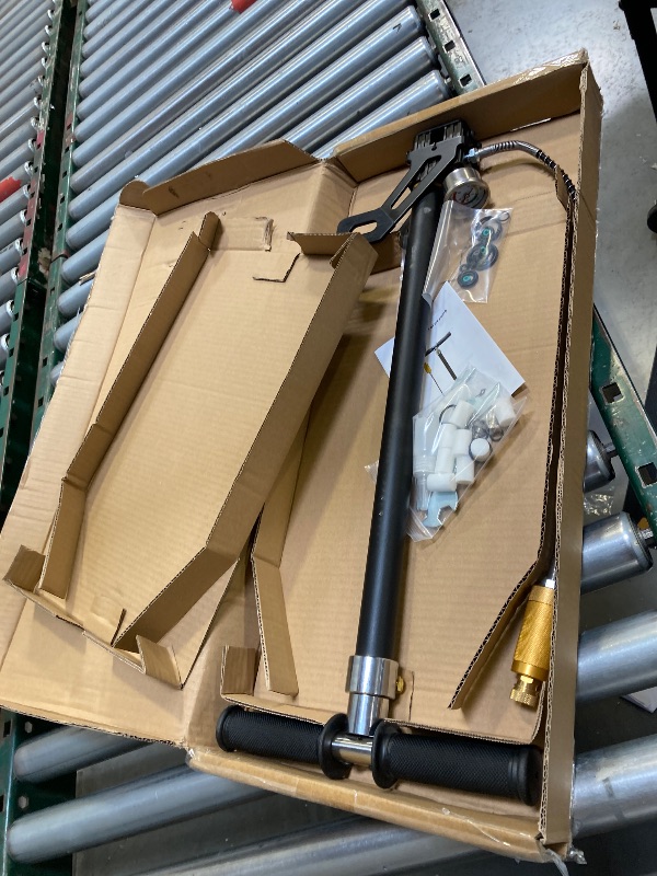 Photo 1 of  Hiram High Pressure Hand Pump Air Rifle Filling Stirrup Pump 40MPA, Stainless Steel 
