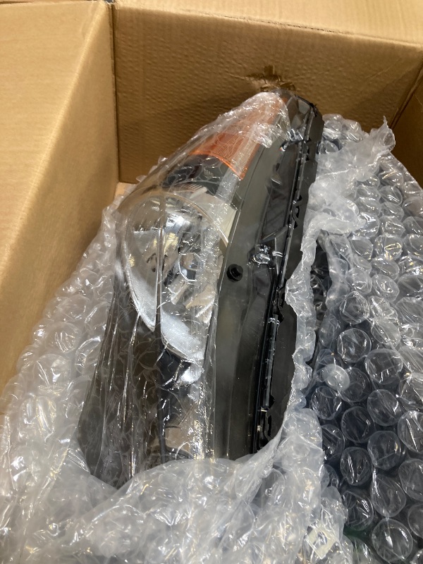 Photo 1 of  Headlight Assembly for Honda Accord 2008 2009 2010 2011 2012 Head Lights Headlamp Replacement Driver and Passenger Side, Chrome Housing Amber Corner 