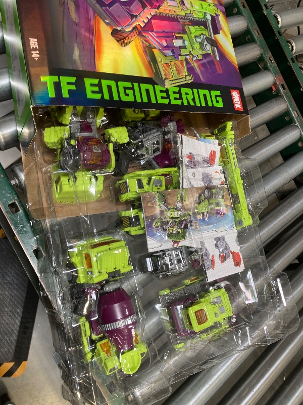 Photo 1 of  NBK Deformation Oversize Toys Robot Devastator Engineering Combiner 6 in 1 Action Figure Car Truck Model Gift for Kids Boys (Green) 