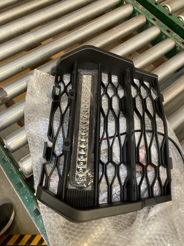 Photo 1 of  SAUTVS Front Mesh Grille with LED Light for Kawasaki Teryx KRX 1000 20-25, Front Bumper Mesh Grill with Adjustable LED Light Bar for Kawasaki Teryx KRX KRX4 1000 2020-2025 Accessories (1PC) 