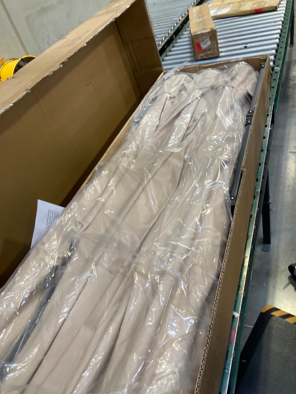 Photo 1 of  Beanss Outdoor Patio Umbrella, Table Umbrella with Push Button Tilt and Crank, 8 Ribs Market Umbrella 