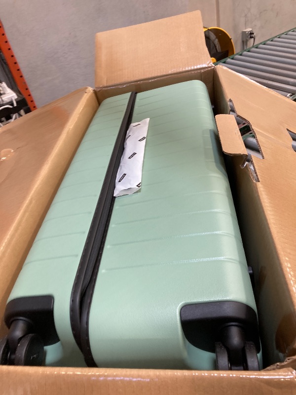 Photo 1 of Away Large Trunk Luggage, 31 Inch Hardside Suitcase with Spinner Wheels, Lightweight & Durable, TSA Lock, Ideal for Long Trips, Sea Green